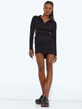 Noisy May SHORT RUCHED DRESS, Black, highres - 27022752_Black_007.jpg