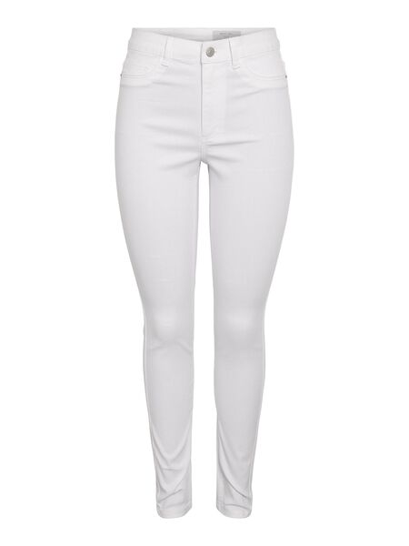 Noisy May NMCALLIE HIGH WAIST SKINNY FIT -FARKUT, Bright White, highres - 27015706_BrightWhite_001.jpg