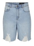 Noisy May HIGH WAIST LONG- JEANSSHORTS, Light Blue Denim, highres - 27020602_LightBlueDenim_001.jpg