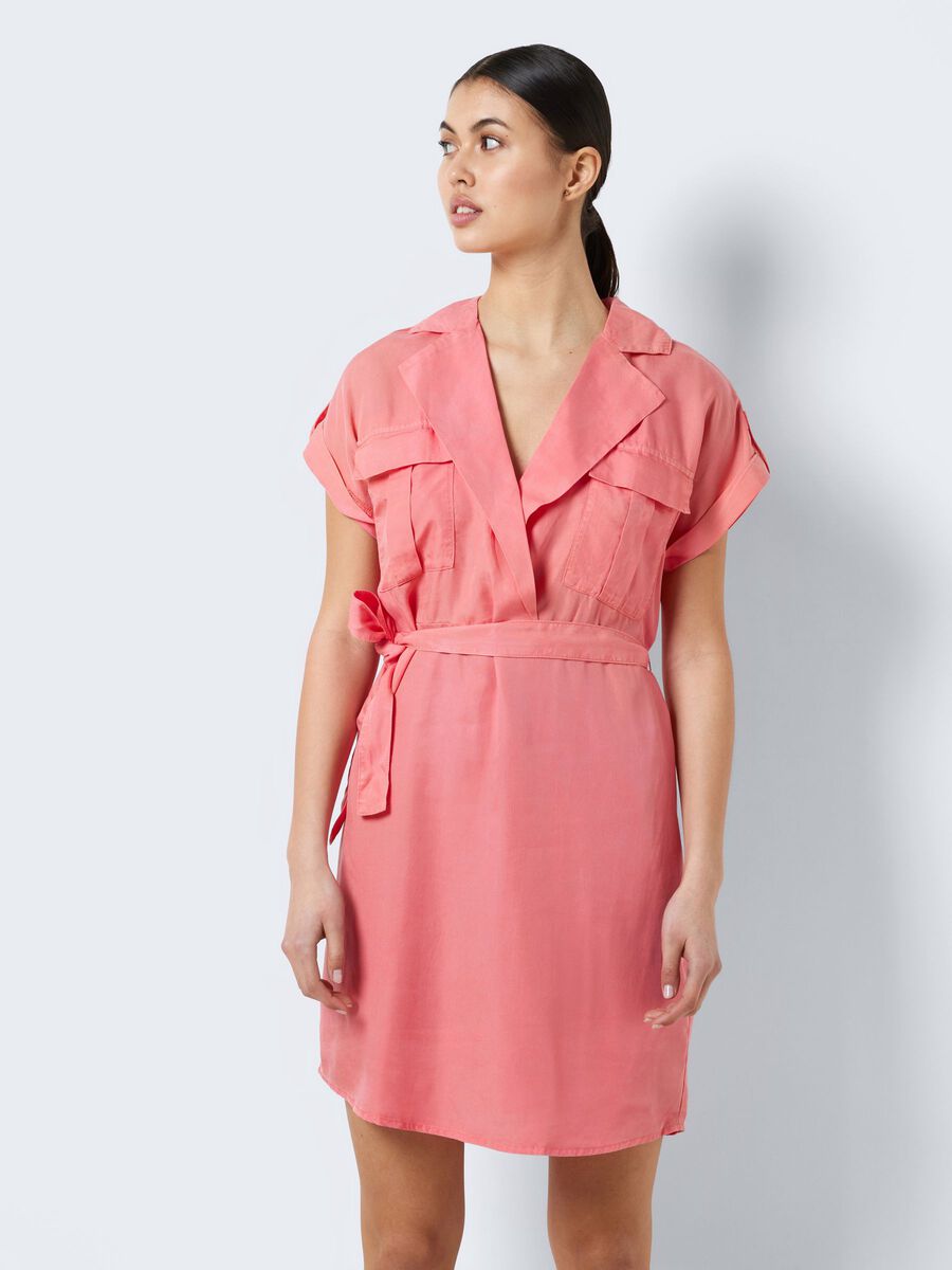 Noisy May MANCHES COURTES ROBE-CHEMISE, Sun Kissed Coral, highres - 27005660_SunKissedCoral_003.jpg