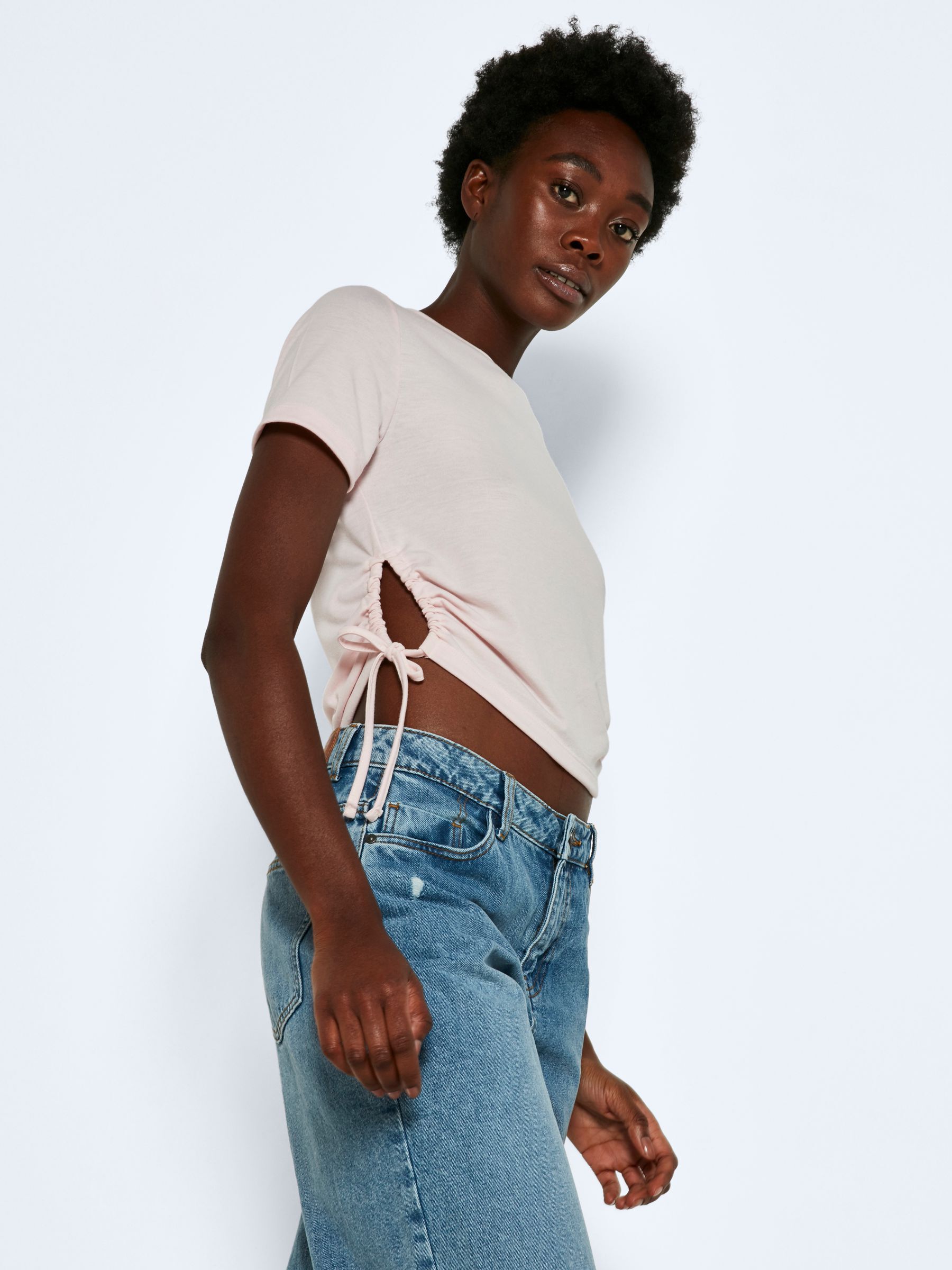 Crop top shop maniche corte