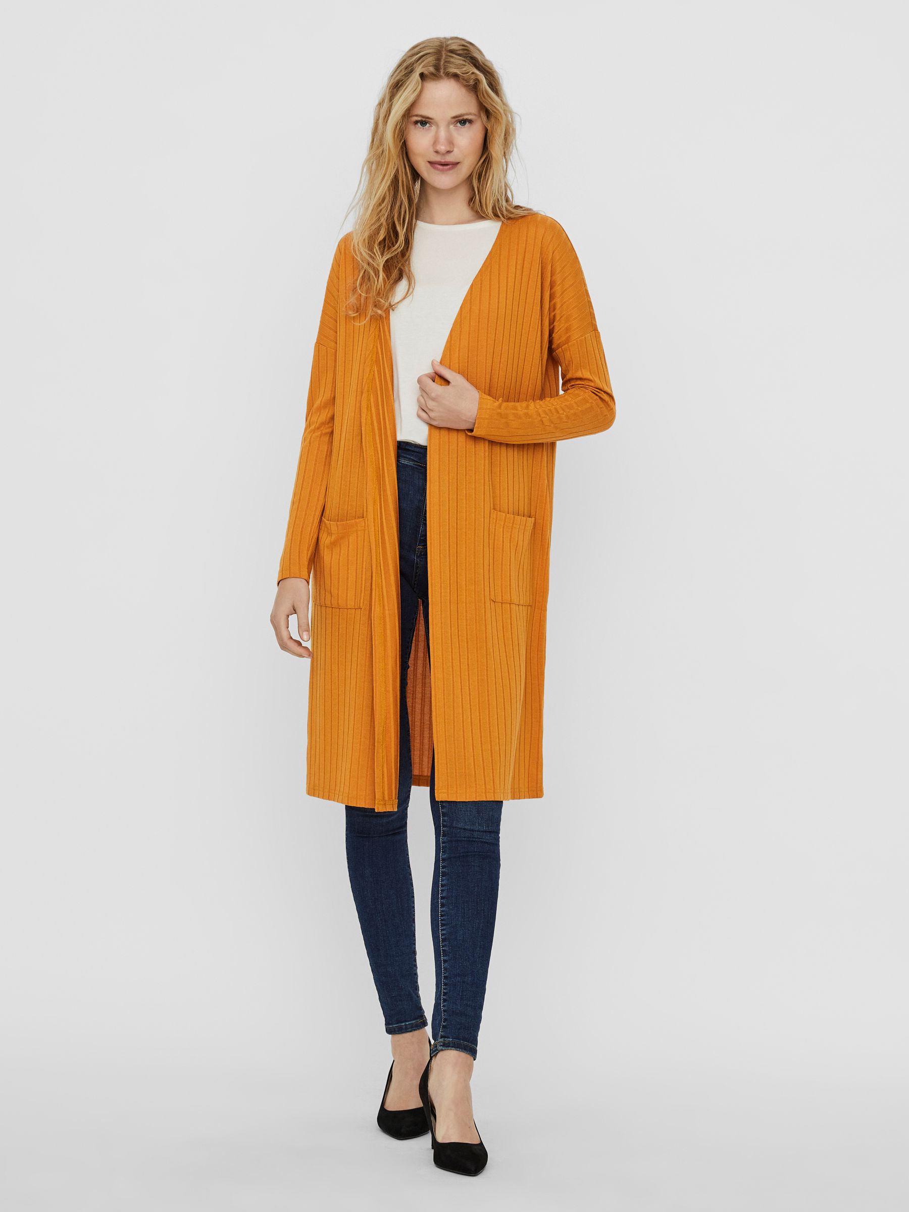 LONG CARDIGAN Orange NOISY MAY