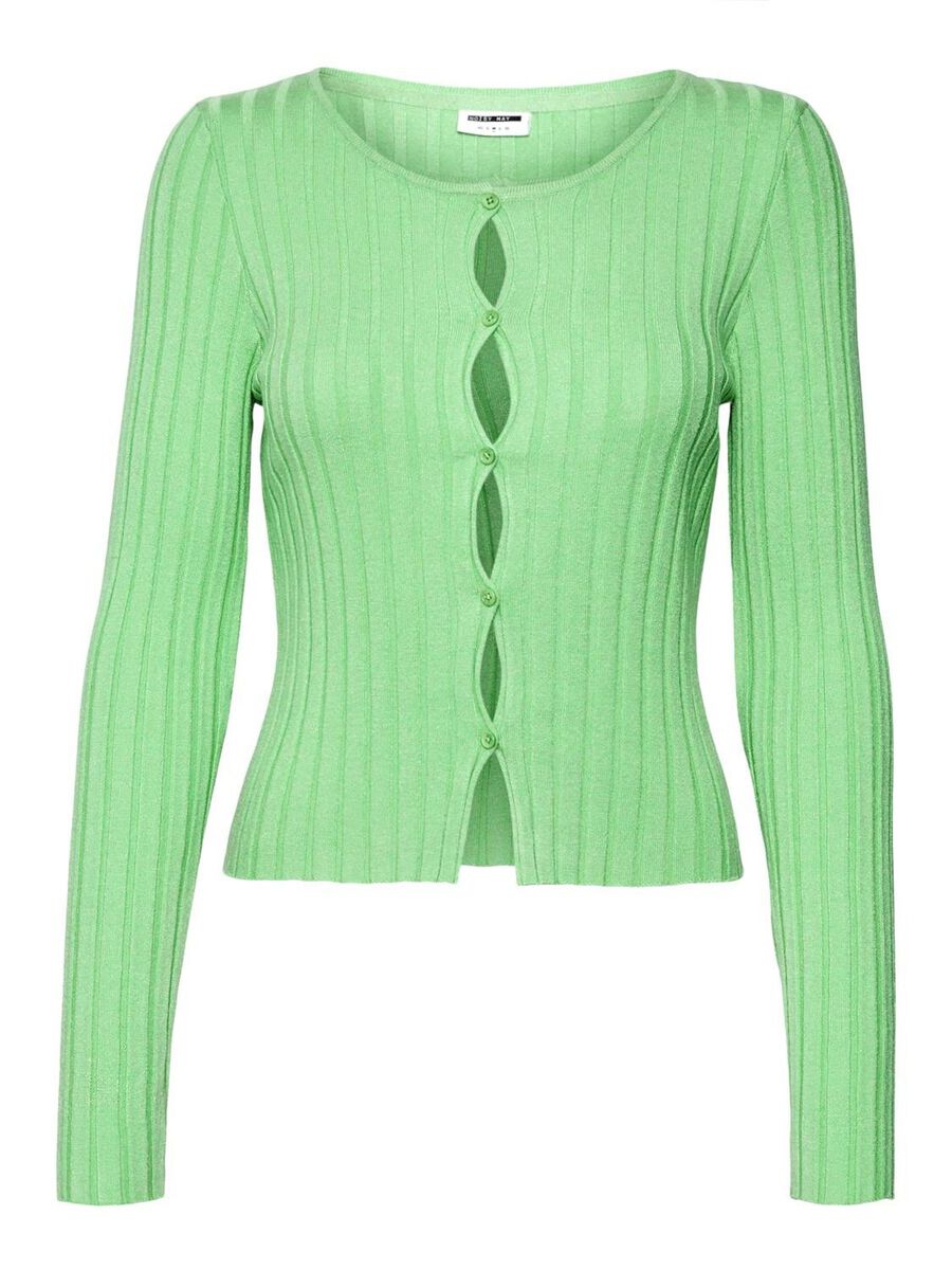 Knitted Cut-out Cardigan - Noisy May - Modalova
