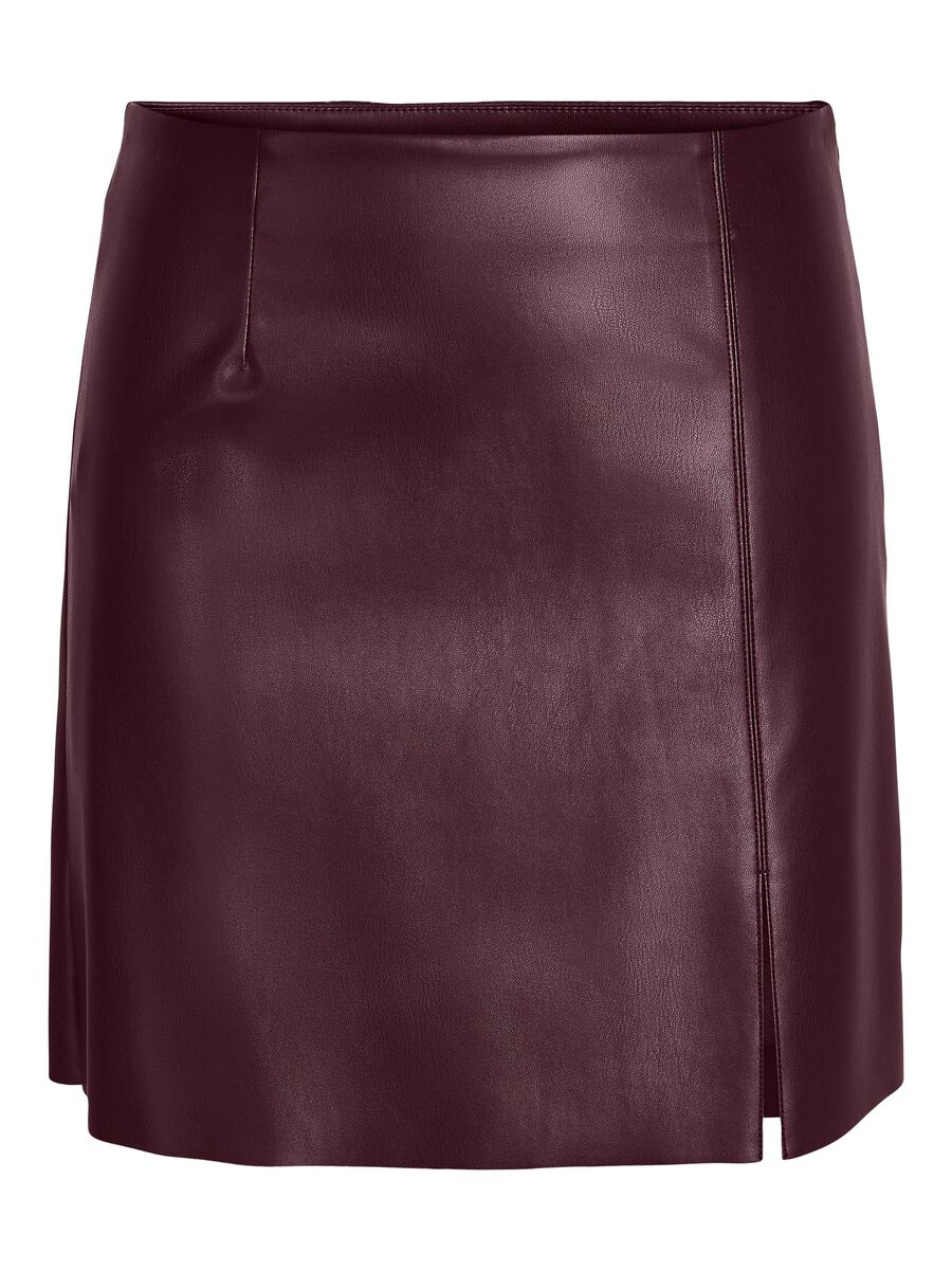 Noisy May BESCHICHTETER HIGH WAIST ROCK, Windsor Wine, highres - 27021277_WindsorWine_001.jpg