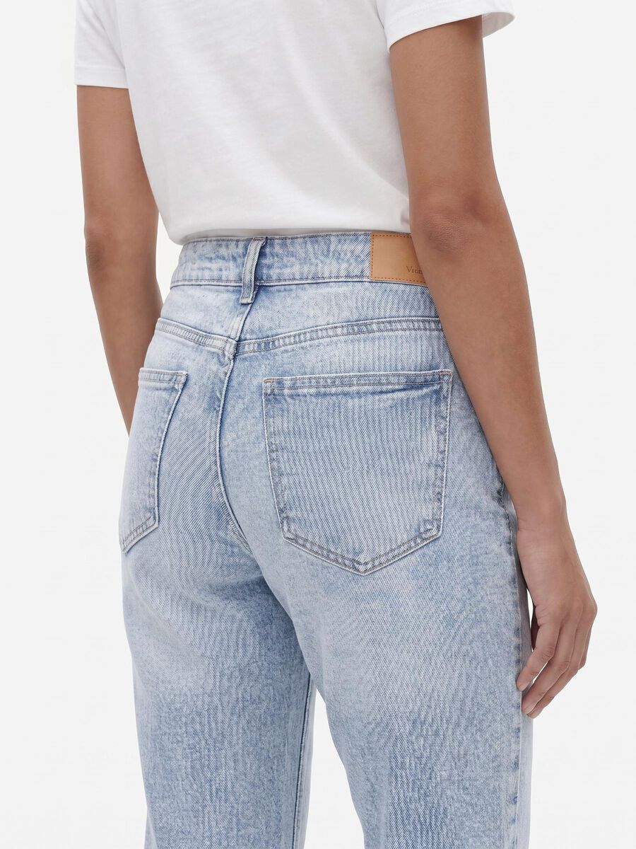 Product tile image - NMMONI SLIM FIT JEANS, Light Blue Denim | 27029555_LightBlueDenim