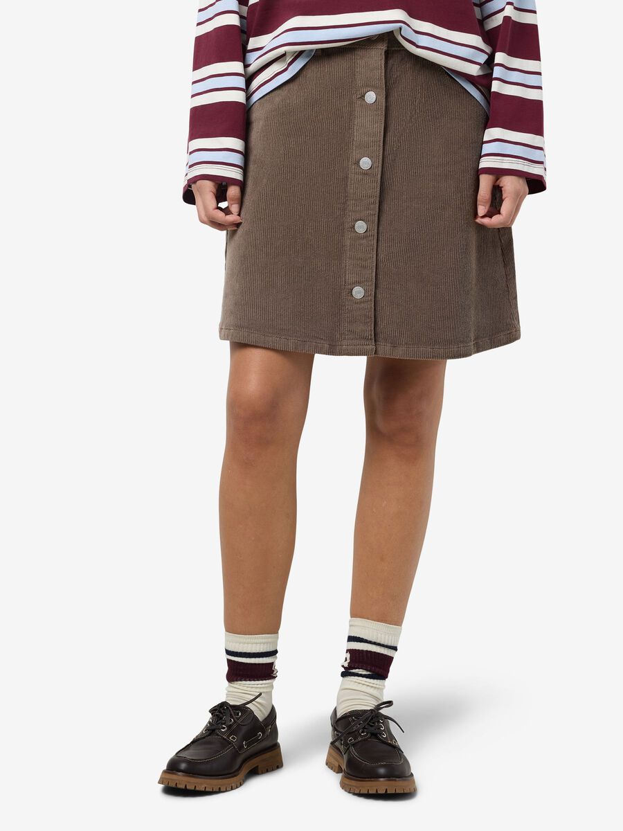 Noisy May CORDUROY MINI SKIRT, Morel, highres - 27034400_Morel_003.jpg