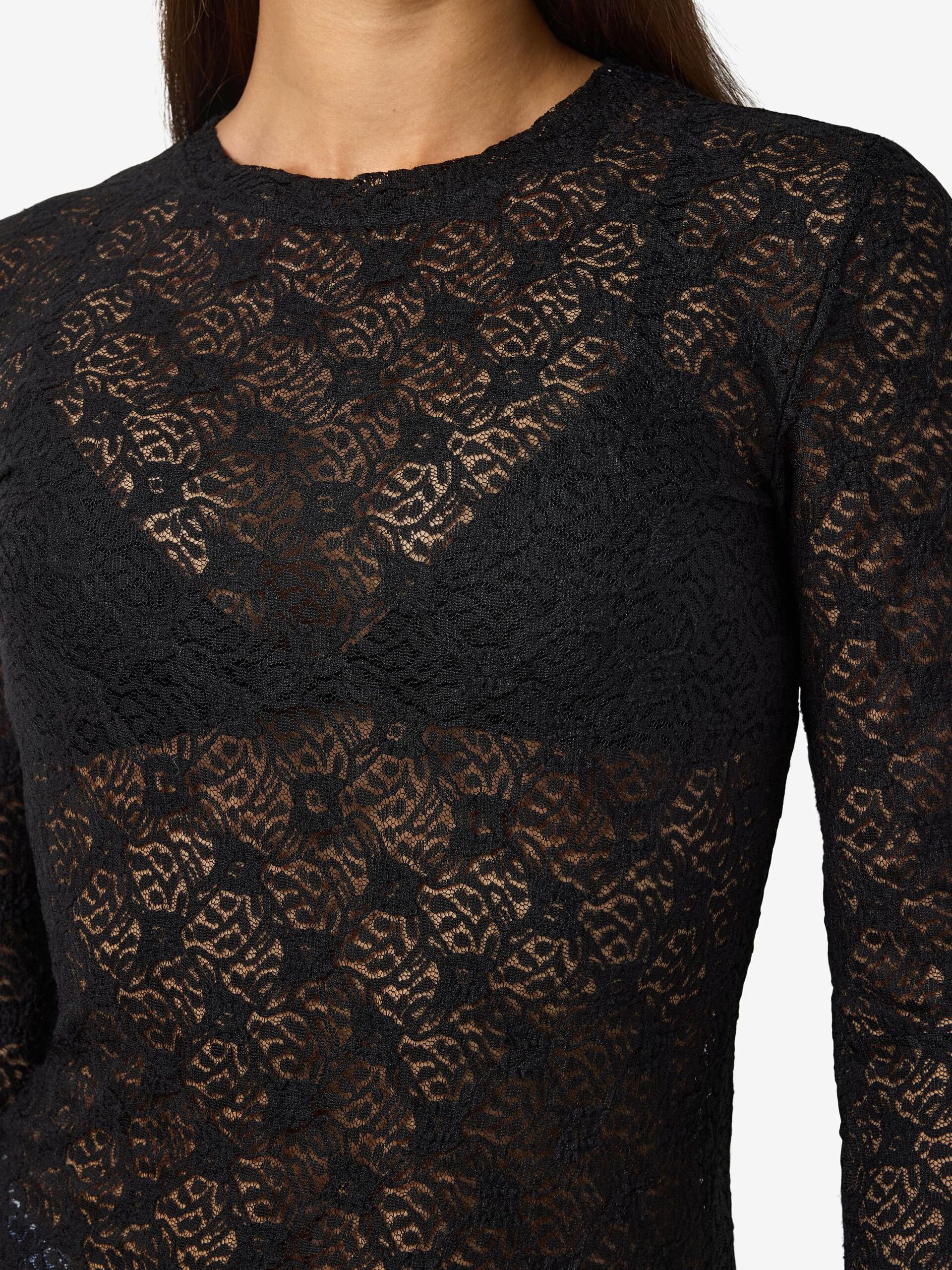 Carousel image - LACE TOP, Black | 5