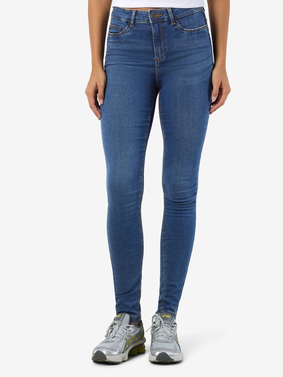 Product carousel image - NMCALLIE SKINNY FIT-JEANS, Medium Blue Denim | 1
