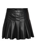 Product image thumbnail - SHORT COATED SKIRT, Black | 2