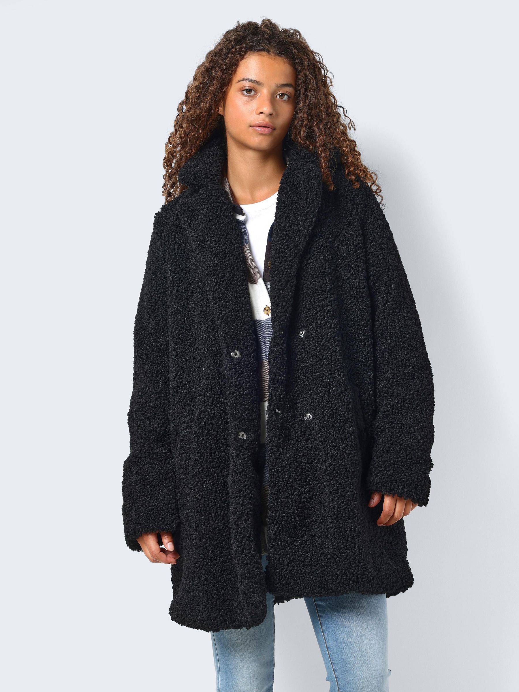 TEDDY JACKET Black NOISY MAY