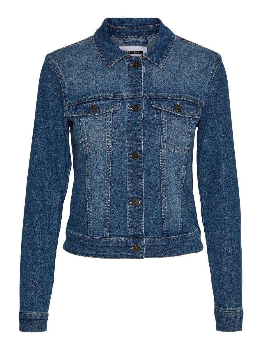 Carousel image - SHORT DENIM JACKET, Medium Blue Denim | 2