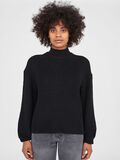 Noisy May HIGH NECK KNITTED PULLOVER, Black, highres - 27012561_Black_005.jpg