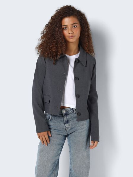 Noisy May BLAZER JAKKE, Dark Grey Melange, highres - 27028271_DarkGreyMelange_007.jpg