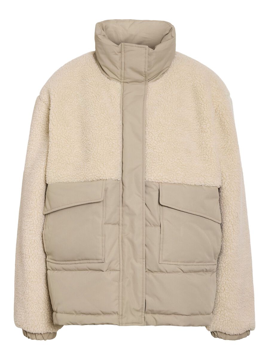Carousel image - FLEECE PUFFER JACKET, Birch | 2