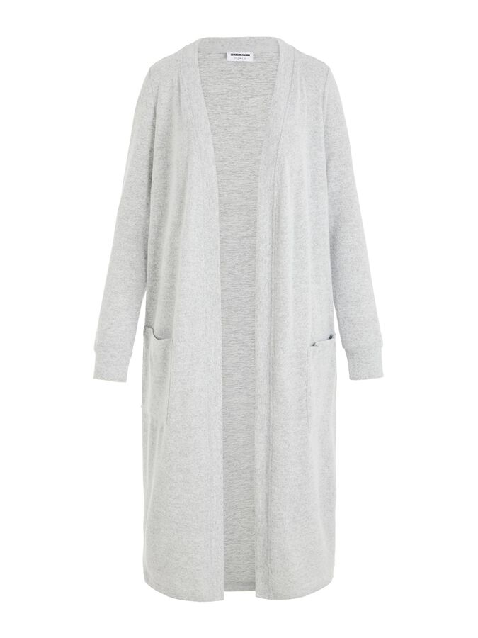 Long Light Gray Wool Coat 2700