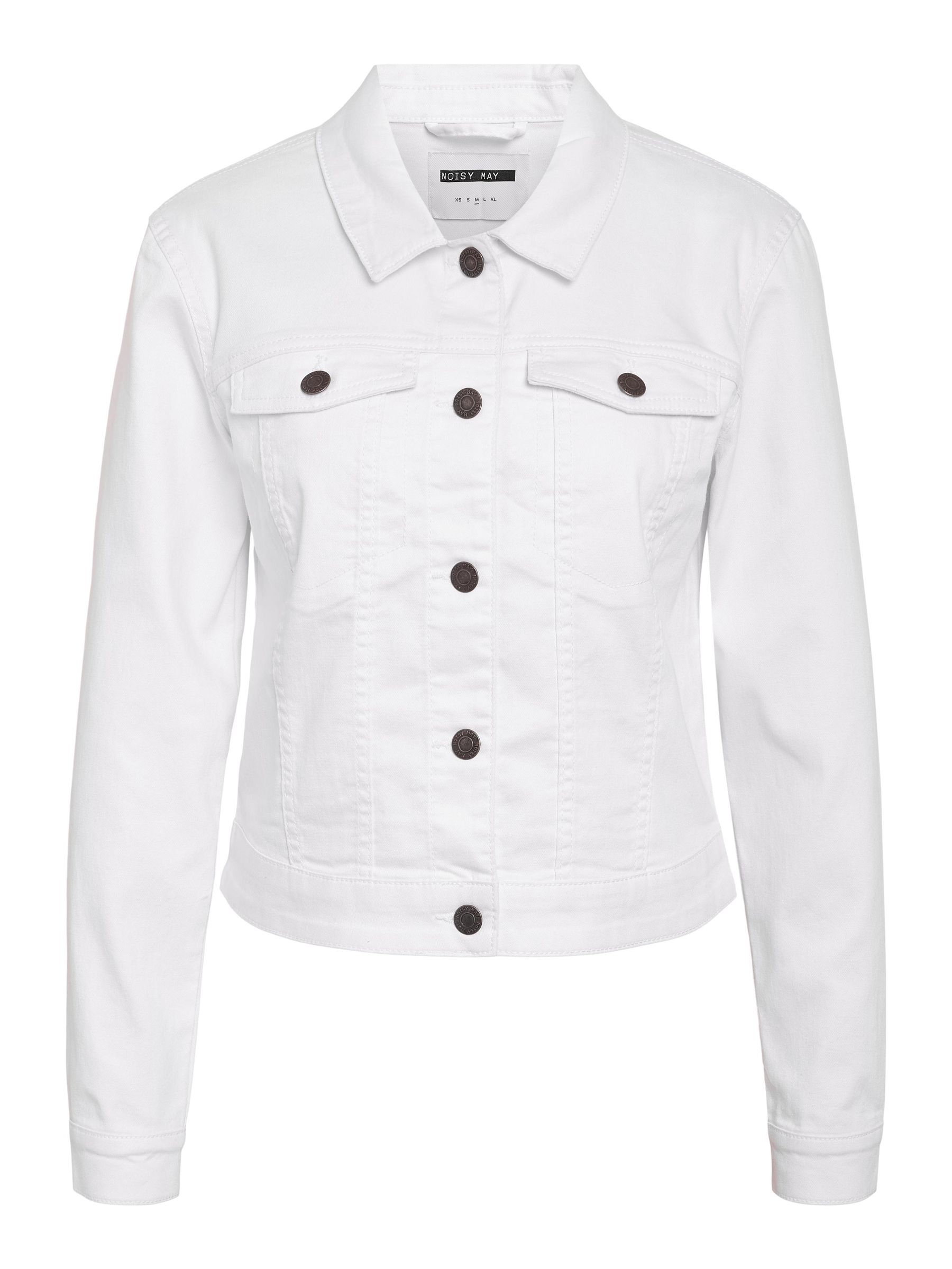 Noisy may white denim jacket hotsell
