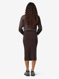 Product image thumbnail - KNITTED MIDI SKIRT, Coffee Bean | 2
