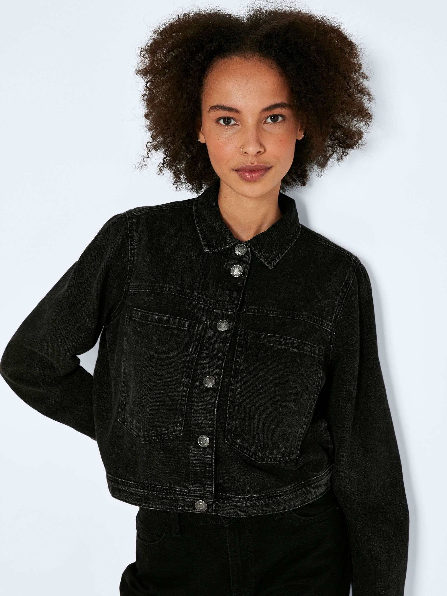 Noisy may black denim jacket shop