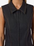 Product image thumbnail - NMJOSEFINA DENIM VEST, Black | 5