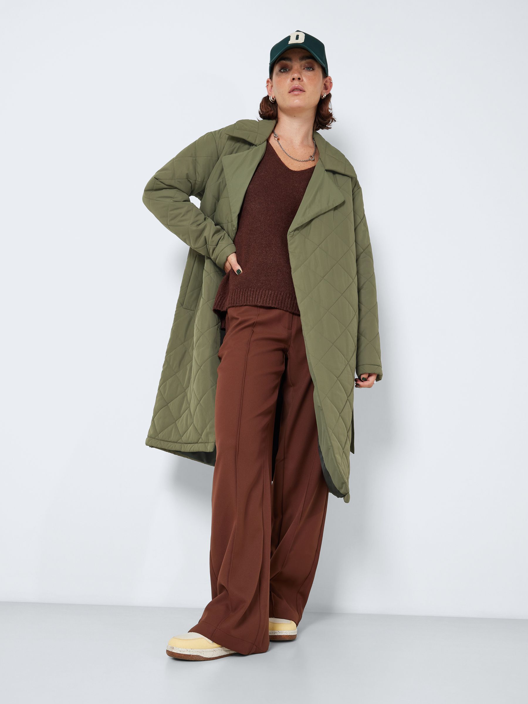 Long cheap quilted jacket