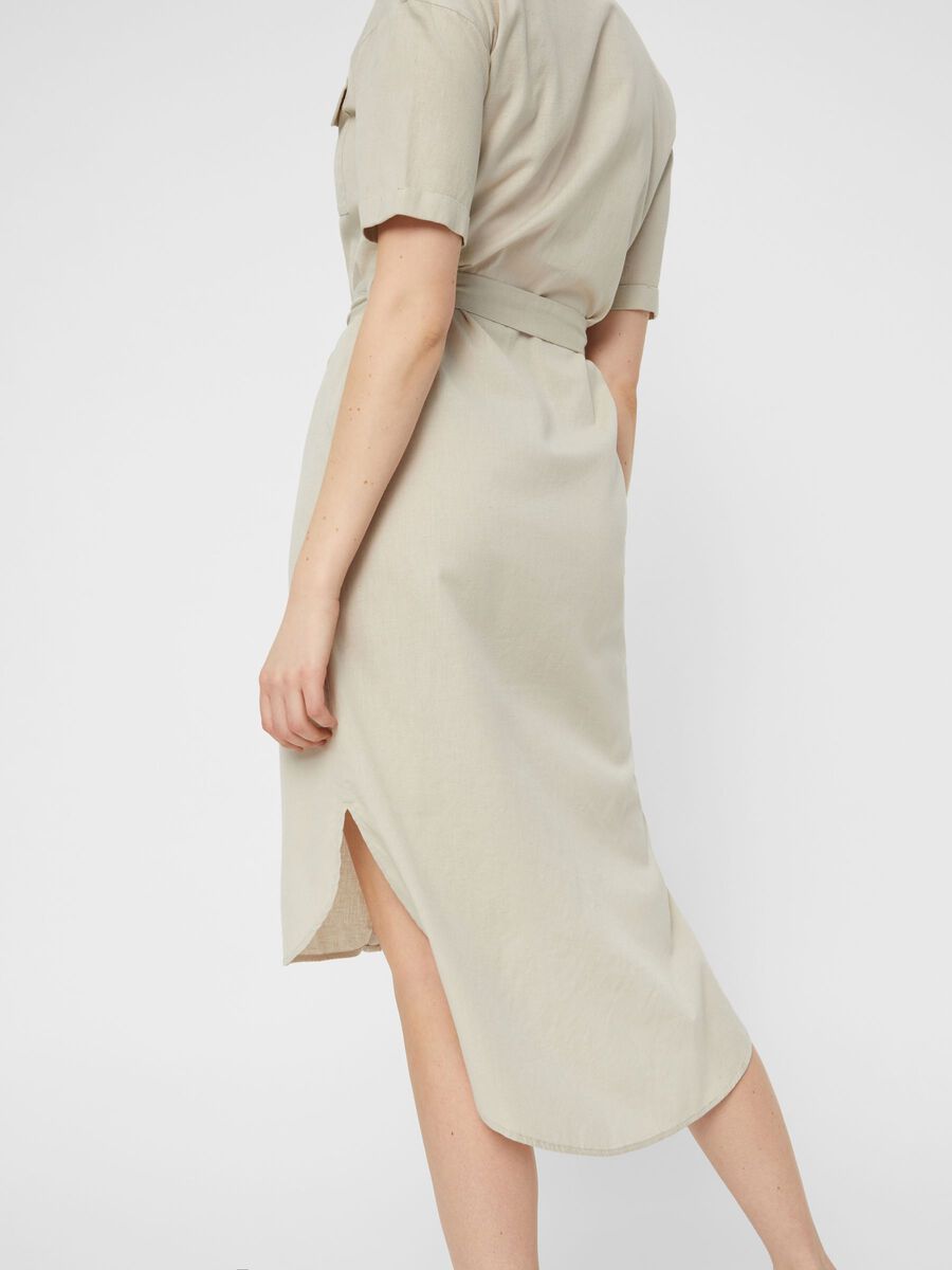 Carousel image - LANG SKJORTE KJOLE, Oatmeal | 6