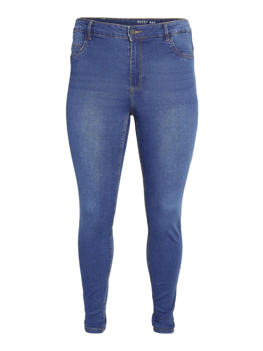 Noisy May CURVE NMCALLIE SKINNY FIT JEANS, Medium Blue Denim, highres - 27014582_MediumBlueDenim_001.jpg