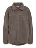 Product image thumbnail - RELAXED FLEECE JACKET, Morel | 1