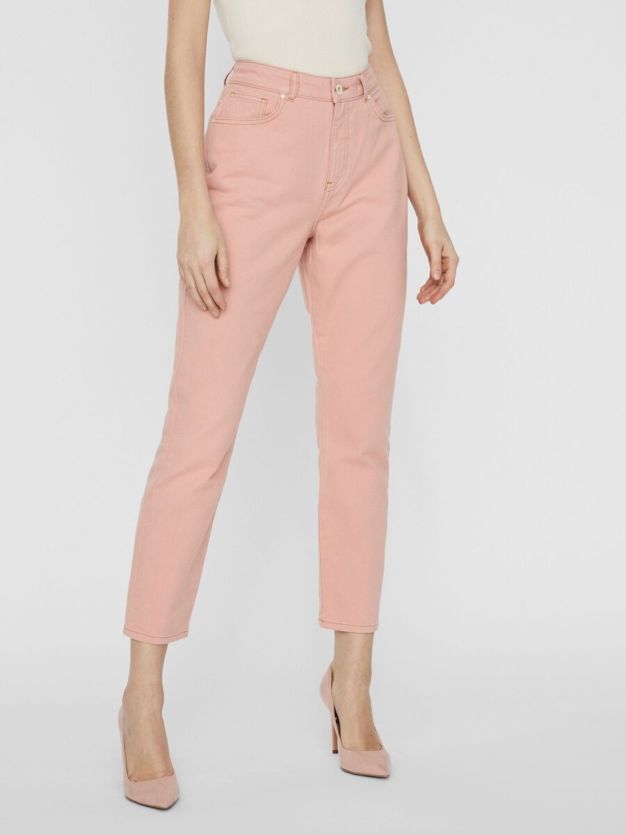 Noisy May NMISABEL HIGH-WAIST MOM JEANS, Silver Pink, highres - 27011489_SilverPink_003.jpg