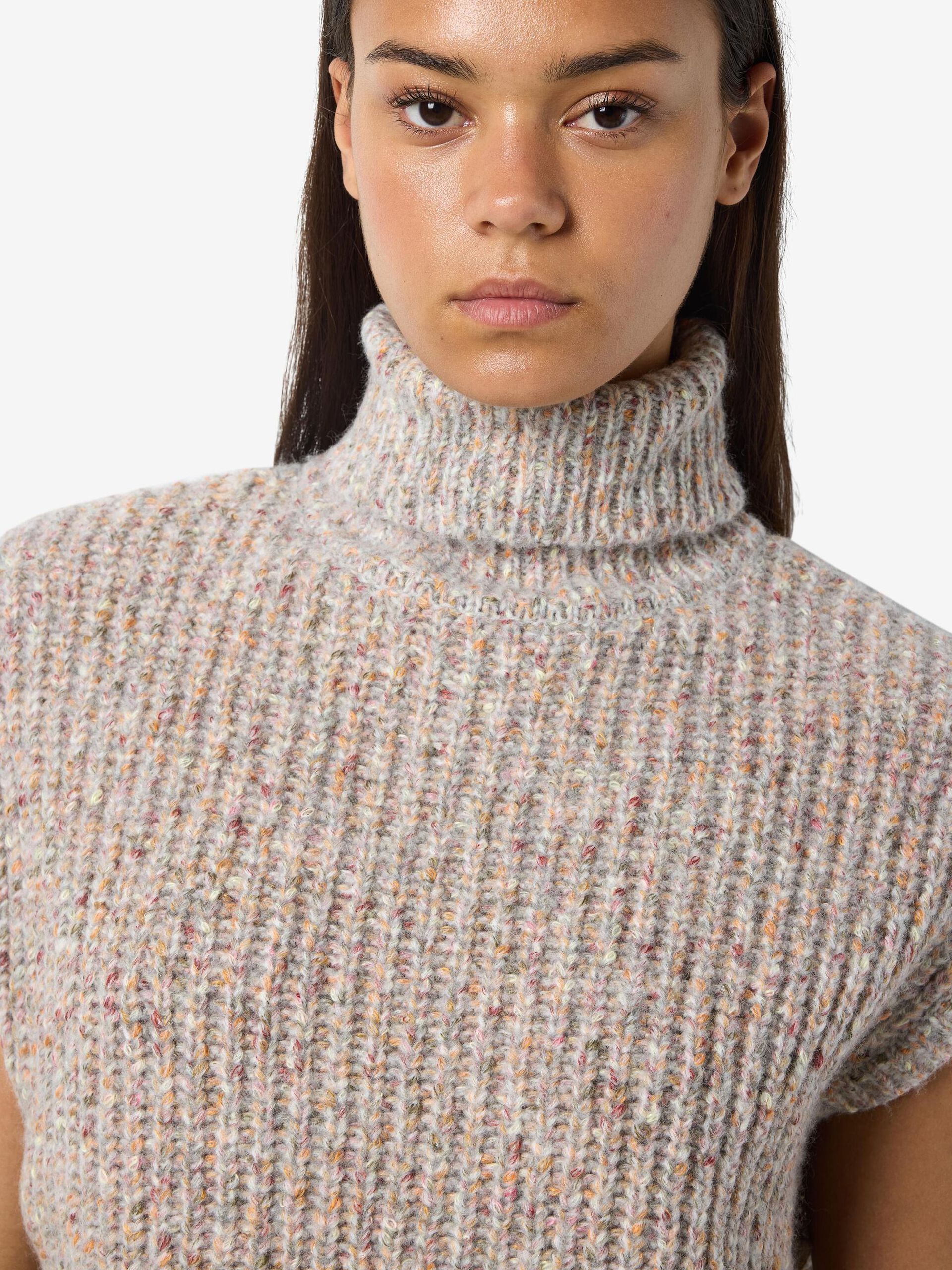 Carousel image - ROLKRAAG GEBREID GILET, Light Grey Melange | 5