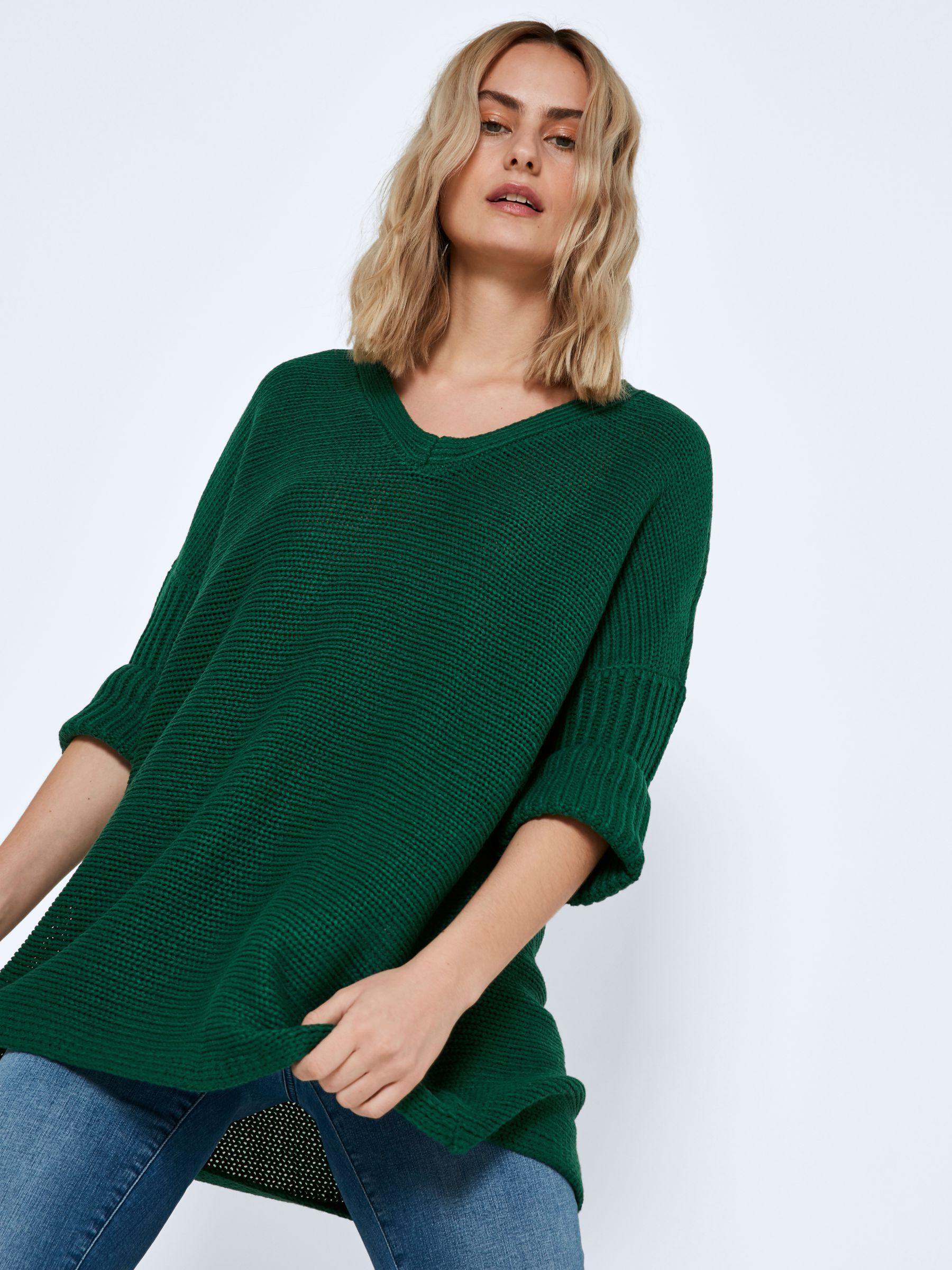 Groen gebreide trui outlet
