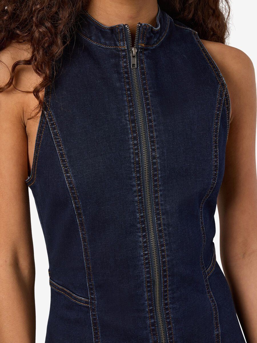 Carousel image - VESTITO MINI, Dark Blue Denim | 5