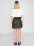 Noisy May QUILTED FAUX LEATHER SKIRT, Black, highres - 27016271_Black_005.jpg