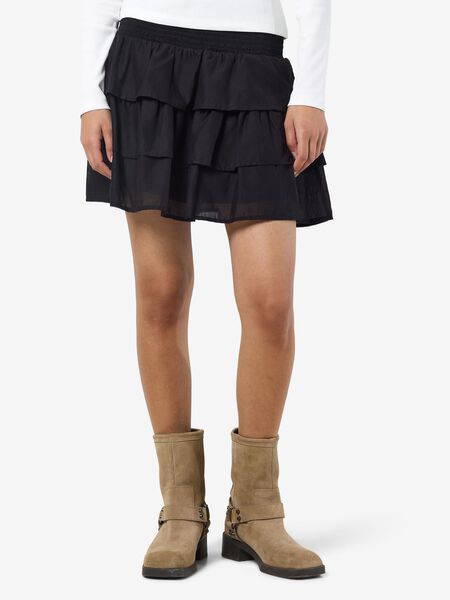 Noisy May TIERED MINI SKIRT, Black, highres - 27036481_Black_003.jpg