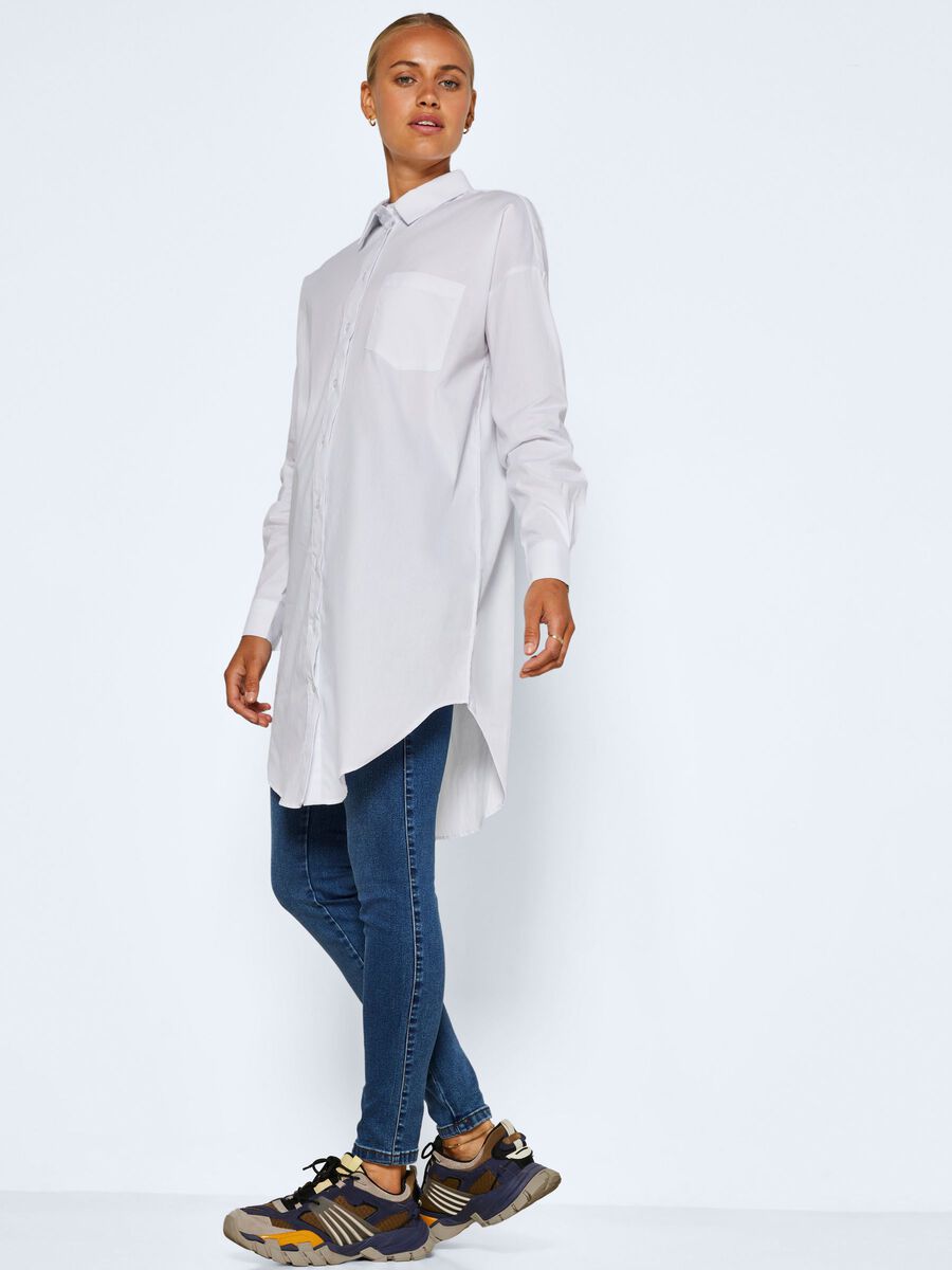 Noisy May LONG SLEEVED SHIRT DRESS, Bright White, highres - 27021904_BrightWhite_007.jpg