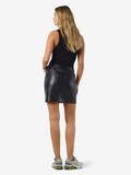 Product image thumbnail - PU FAUX LEATHER SKIRT, Black | 3