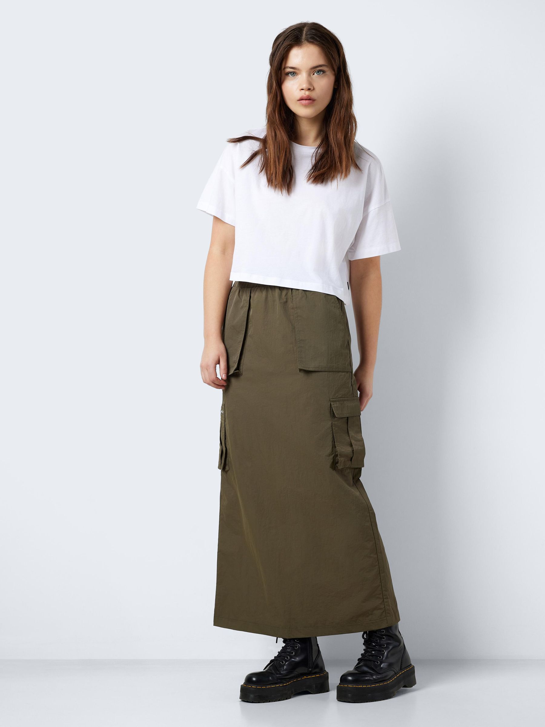 CARGO TAILLE BASSE JUPE LONGUE