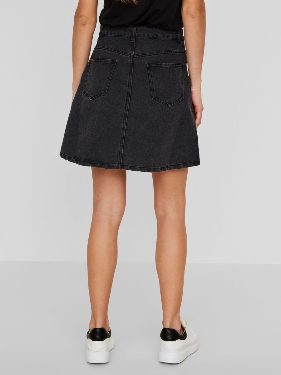 Noisy May DENIM SKIRT, Black, highres - 27000430_Black_004.jpg