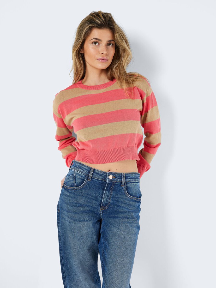 Noisy May CROPPED KNITTED PULLOVER, Sun Kissed Coral, highres - 27023960_SunKissedCoral_1005849_007.jpg