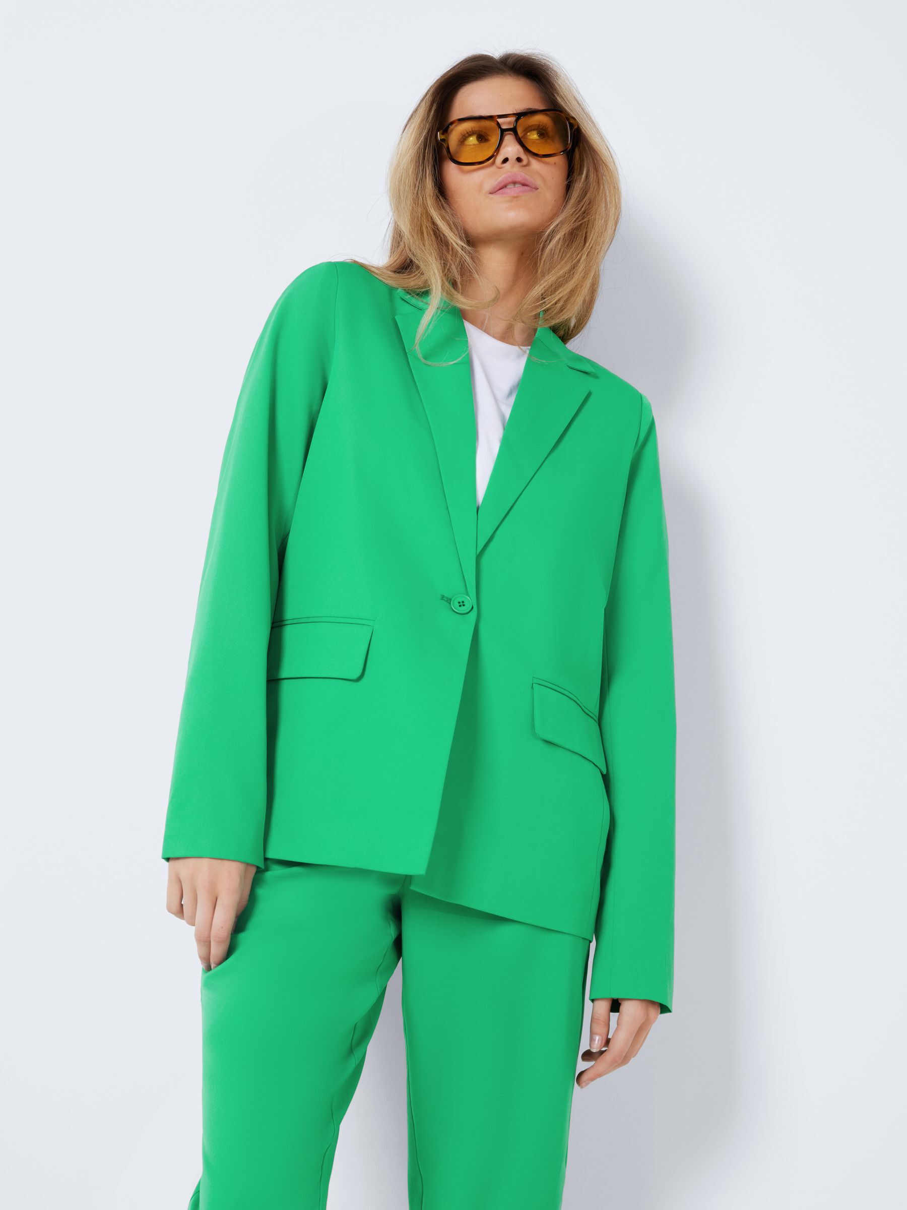 SINGLE BREASTED BLAZER Green NOISY MAY