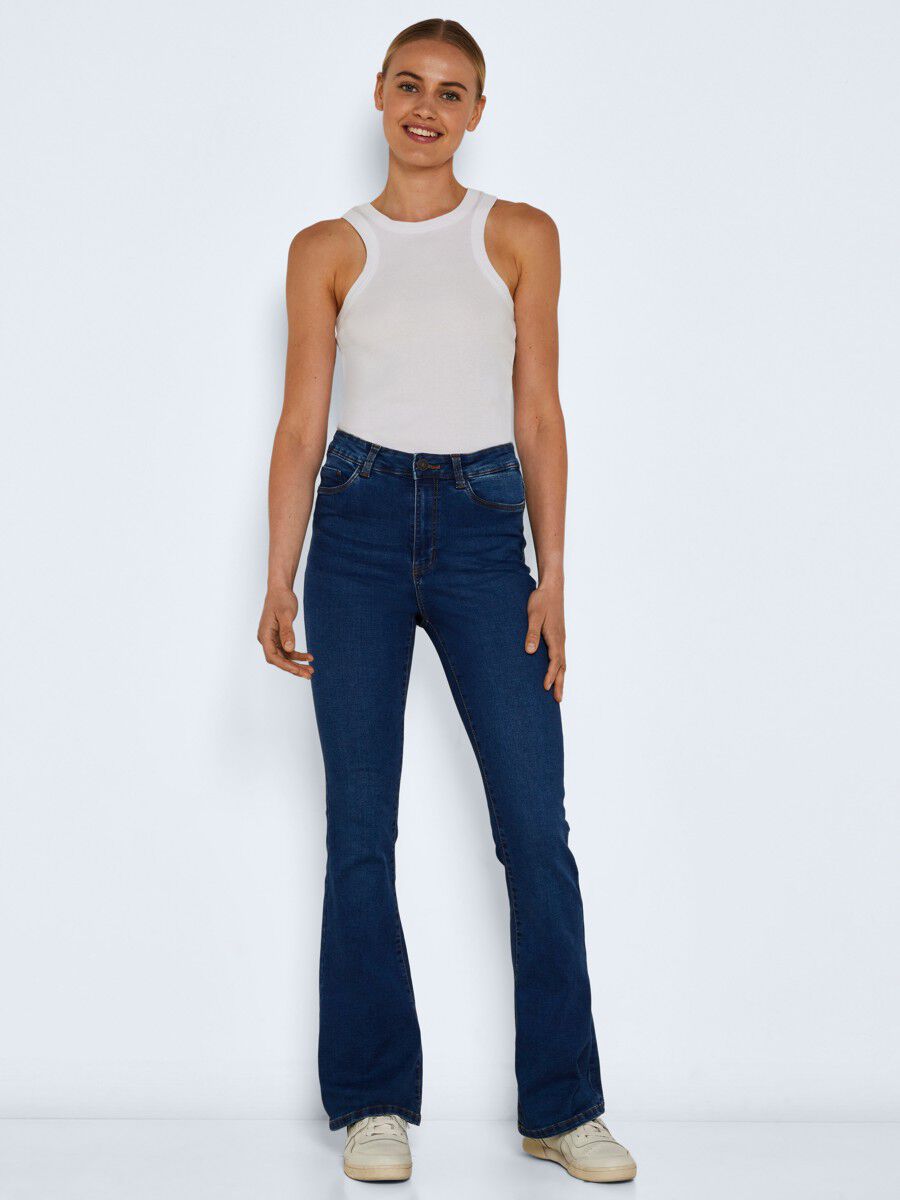 Jean évasé taille haute top