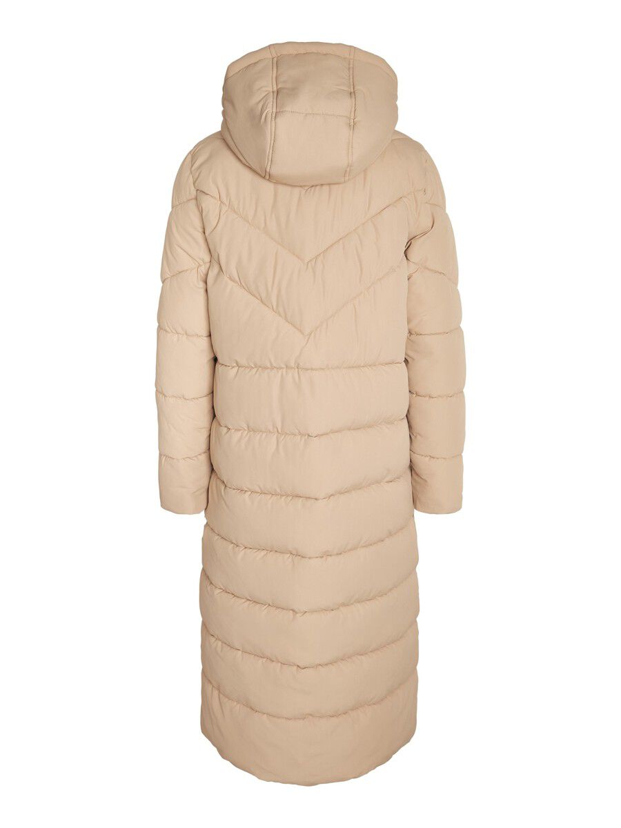 NMDALCON EXTRA LONG PUFFER JACKET Beige NOISY MAY