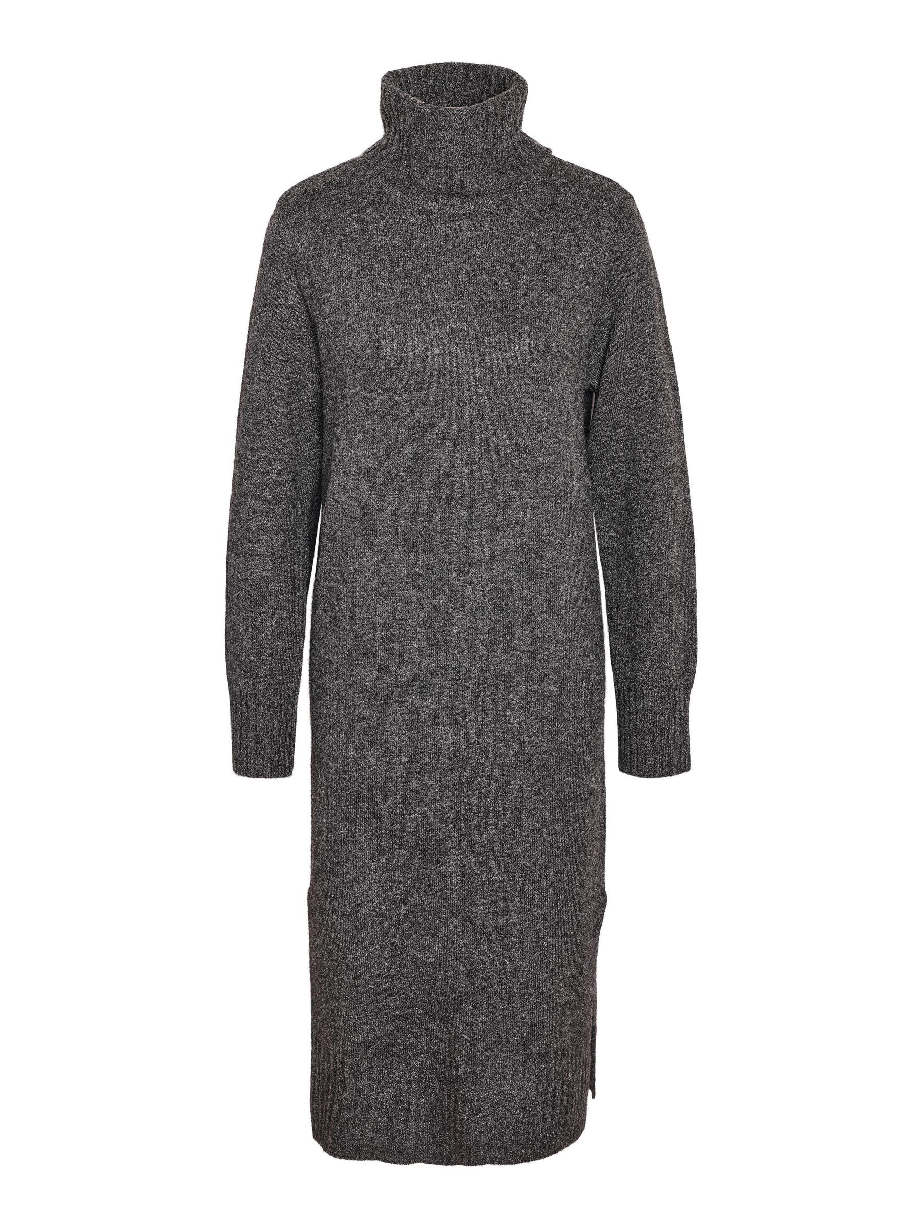 HIGH NECK KNITTED DRESS Black NOISY MAY