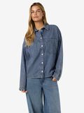 Product image thumbnail - NMENZA SPIJKERBLOUSE, Medium Blue Denim | 6