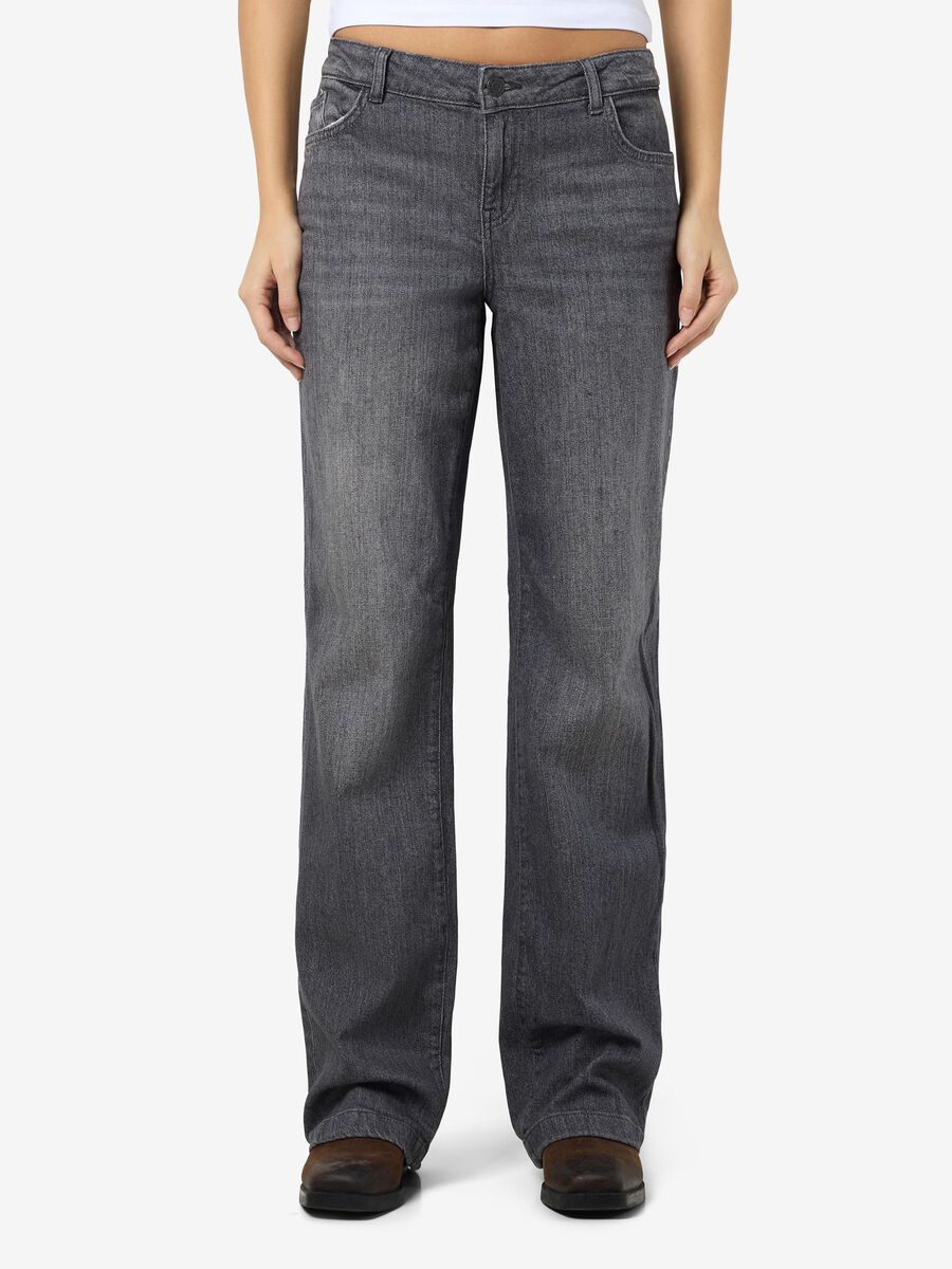 Noisy May NMNILA LOW-RISE JEANS, Dark Grey Denim, highres - 27032681_DarkGreyDenim_003.jpg