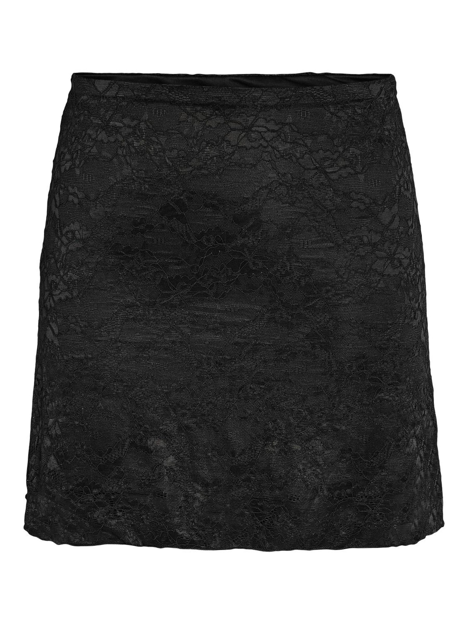 Metallic store lace skirt