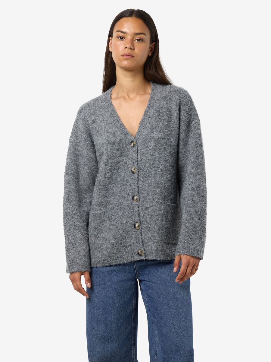 Carousel image - STRICK STRICKJACKE, Medium Grey Melange | 1