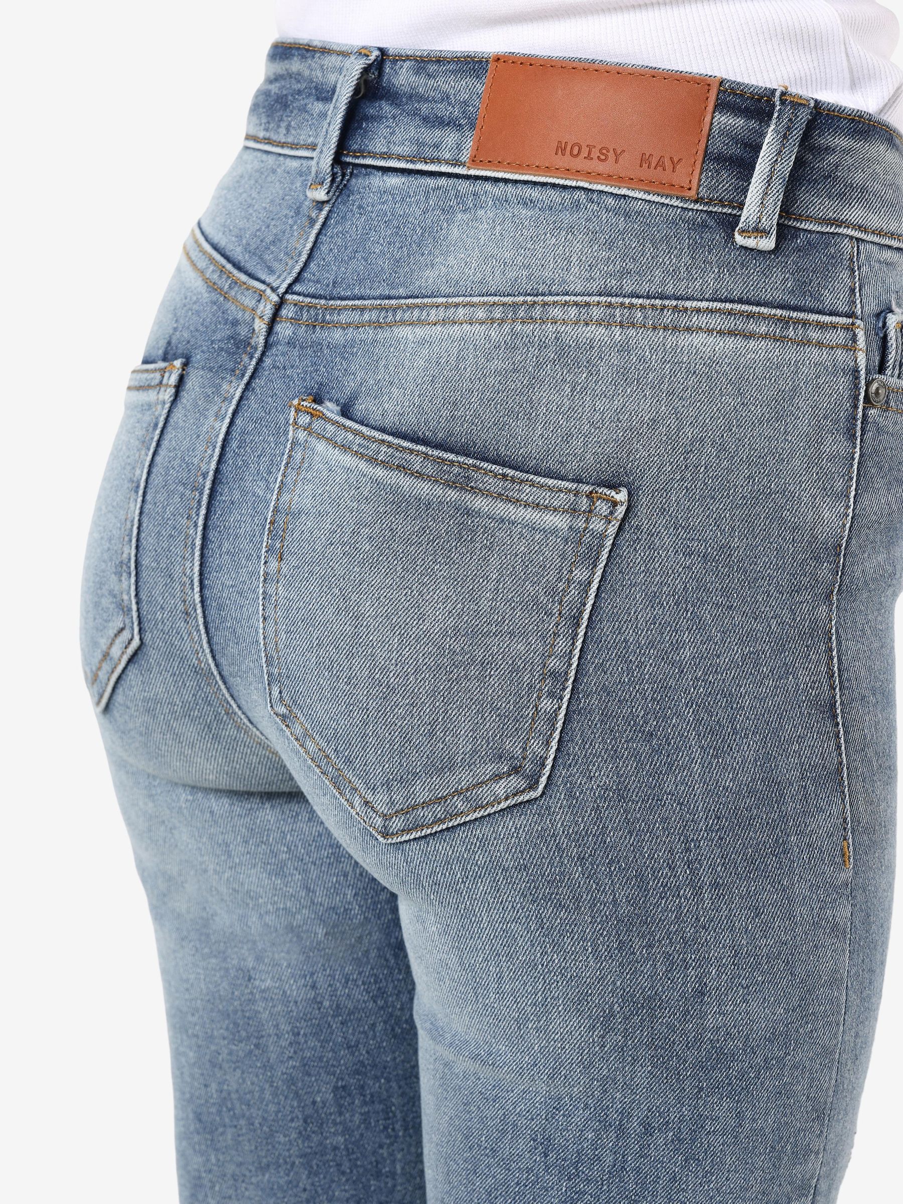 NMCALLIE HIGH WAISTED SKINNY FIT JEANS Blue NOISY MAY