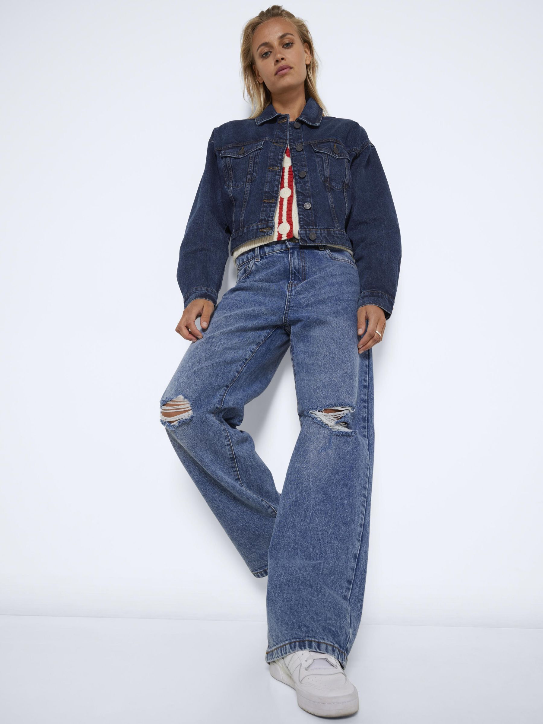 Ankle length sale jean jacket