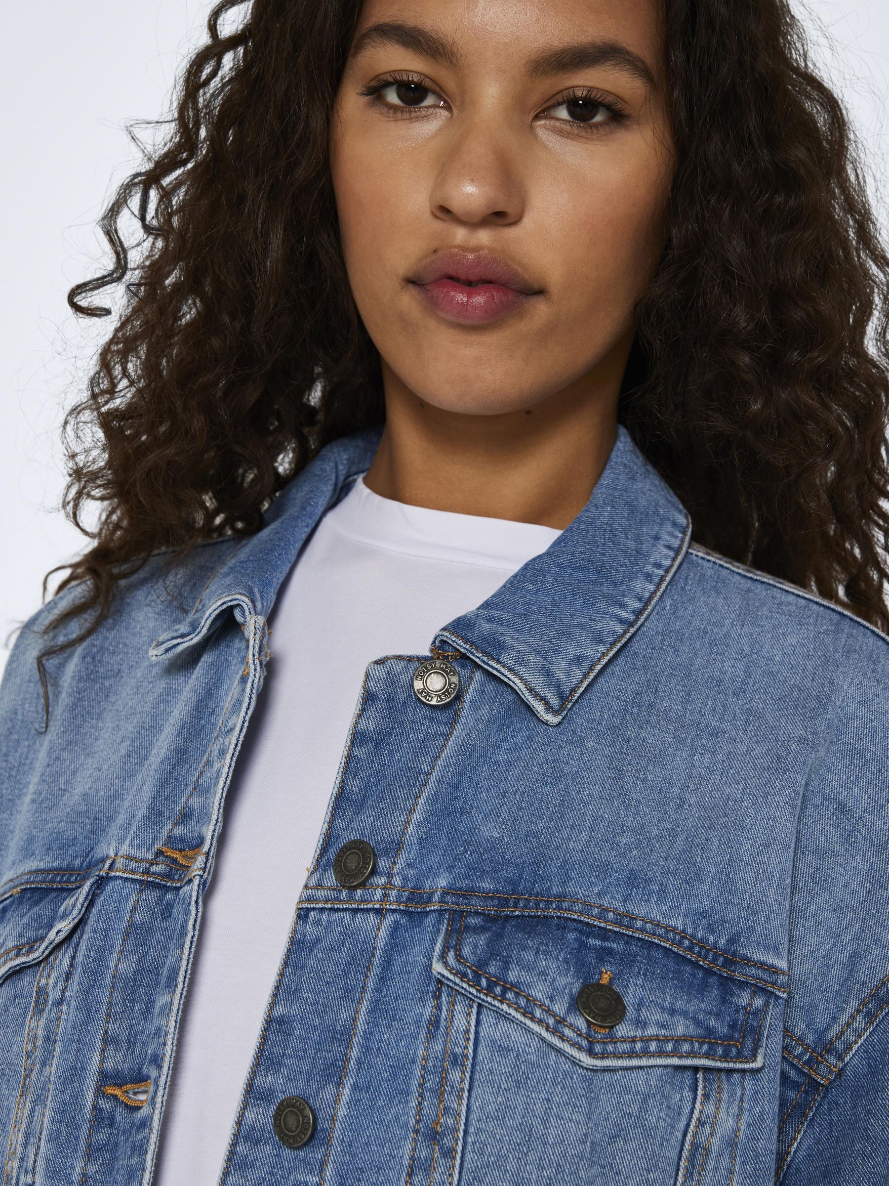 LONG DENIM JACKET Blue NOISY MAY