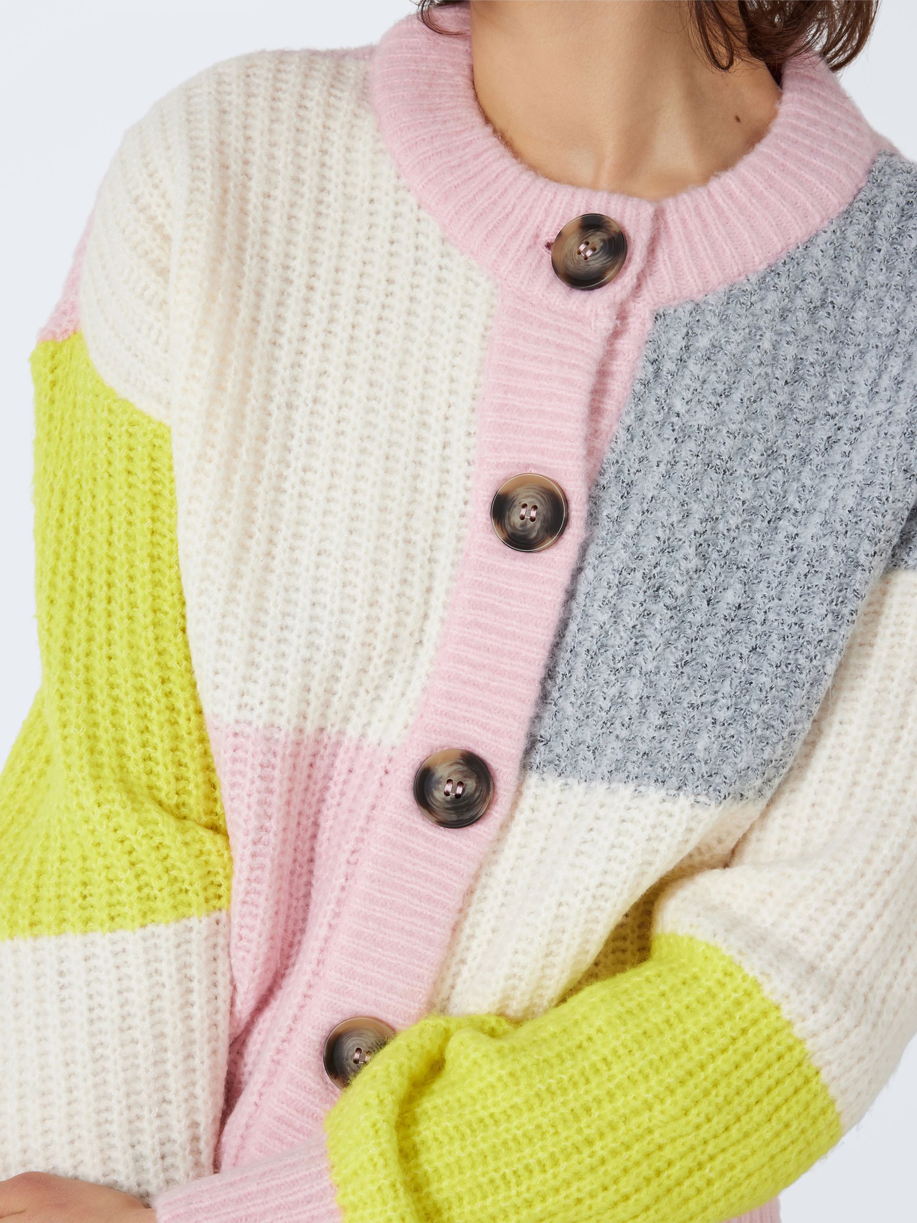 MULTI COLOURED KNITTED CARDIGAN Coloured NOISY MAY